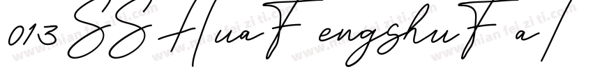 013 SSHuaFengshuFaTi字体转换